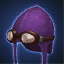 Purple Aviator's Cap