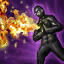Jet de flammes